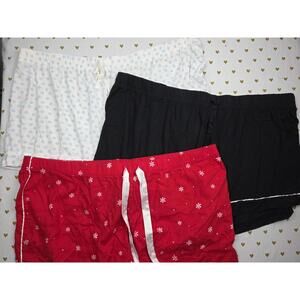 Victorias Secret PINK Lot of 3 2X XXL Sleep Shorts Boxers Pajama Bottoms